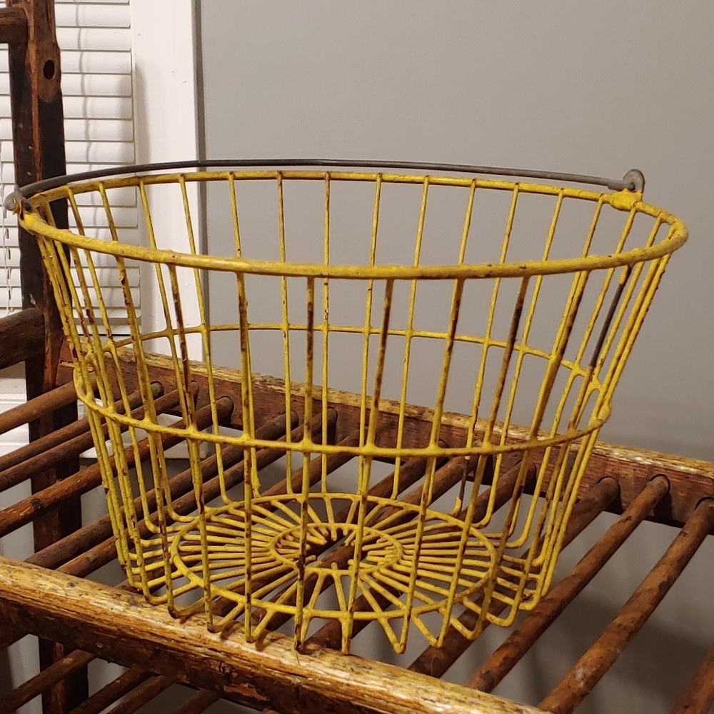 Early 1900 wire basket